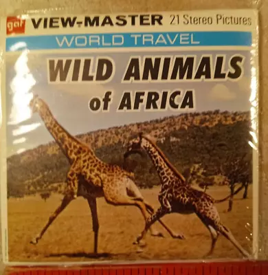 VTG - View Master REELS - Wild Animal Africa WORLD TRAVEL - GAF Corp - 3 Reels • $10