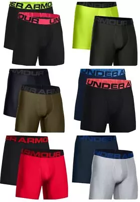 Under Armour 1363619 Men's Boxer Brief UA Tech 6  Boxerjock Underwear - 2 Pack • $30.95