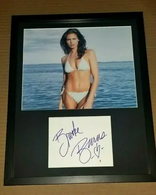 Brooke Burns Autograph 3x5 Index Card With Color Photo Framed 11x14 Baywatch • $75