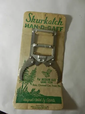 Vintage Fishing Tool- 1950's Shurkatch Han-d-gaff- New Old Stock- Fish Grabber • $45