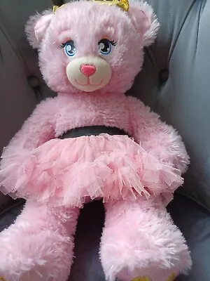 £11.99 • Buy Build A Bear  Plush 40 Cm Disney Princess Pink Sparkly  Bear With Pink Tutu. (O)