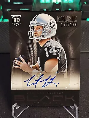 2013 Panini Black MATT McGLOIN #198 Rookie AUTO - NFL RAIDERS FOOTBALL 140/199 • $6