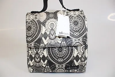 Sakroots Artist Circlen Black White Womens Top Handle Bag Style 108186 Purse NEW • $16.56