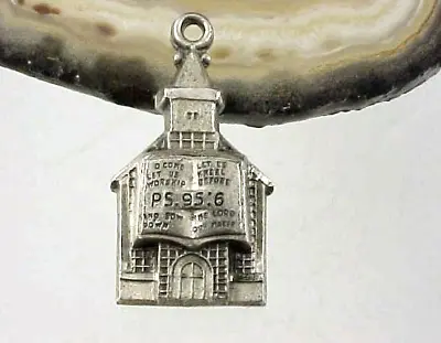 Vintage Hayward Sterling Silver I AM BABTIST Church Front  Charm • $29.99