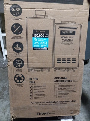 $975 • Buy Rheem Tankless Gas Water Heater New Complete