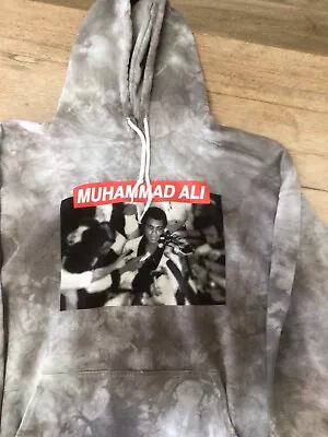 ALI Muhammad Graphic Sweatshirt Mens L Gray Cotton The Greatest Large Hoodie • $26.99