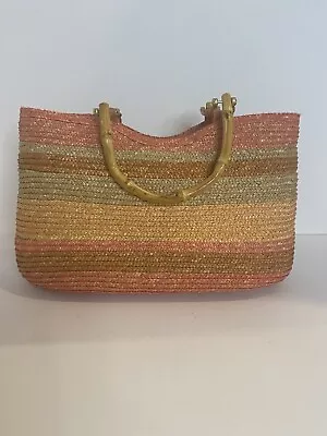 ST. JOHN'S BAY Wheat Straw  Woven Bag (Preowned) • $9.99