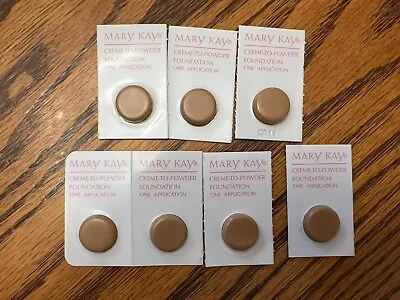 Mary Kay Creme To Powder Foundation Samples Beige 4 Lot Of 7 • $14
