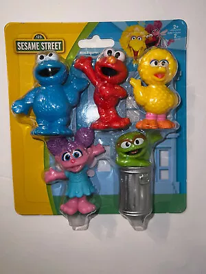 Sesame Street Plastic Figures  Grover Cookie  Monster Abby Big Bird Elmo • $11.99