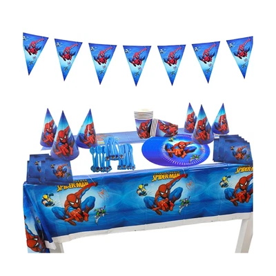 $33.35 • Buy 78pcs Spiderman Birthday Party Supplies Set, Spiderman Tableware, Include Din...