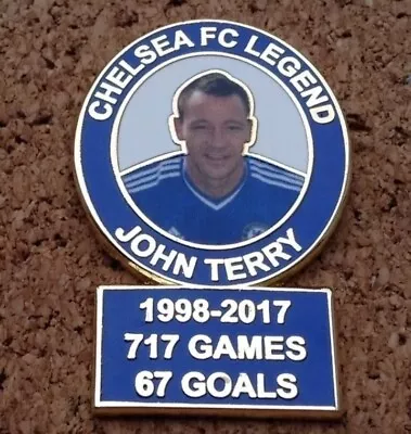 *NEW* CHELSEA FC LEGEND - JOHN TERRY Pin/Badge [blue/white] • £3.99