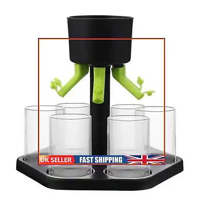 £8.34 • Buy 6 Shot Glass Dispenser Beverage Liquor Dispenser Holder With Stoppers For Bar