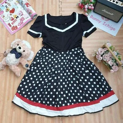 Women Dress Lolita Mori Girl Hime Gyaru Shibuya Cute • $25.99