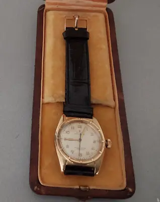 ROLEX  18 CT VINTAGE BUBBLEBACK Chronometer • $4980.20