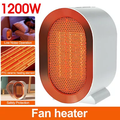 Mini Portable Electric Heater Plug In Wall 1200W Space Warmer Fast Heating Gift • $20.76