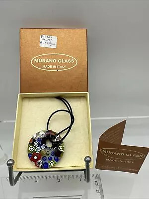 Authentic Murano Glass Pendant Necklace M5 18 • $22