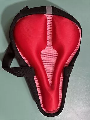 Roam Bike Seat Cover Gel Comfort Cushion Cover Soft Padded Mountain (Red) • $14.50