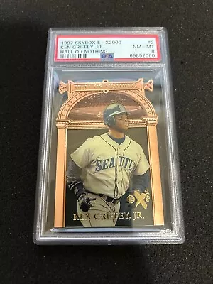 Psa 8 1997 Skybox E-x2000 Hall Or Nothing Ken Griffey Jr #2 • $89.99