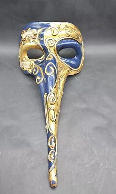 La Maschera Del Galeone Venetian Hand Painted Mask Venice Blue-gold  • £29.99