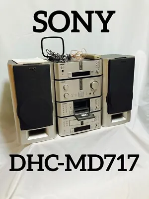 SONY DHC-MD717 Mini System Component  Amplifier Energization Confirmed Used • $436.99