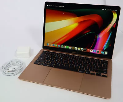 Apple MacBook Air 13-Inch 2020 M1 256GB SSD 8GB RAM Gold Sonoma 6 Cycles • $589.99