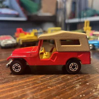 1977 Matchbox Superfast #53 Red Jeep Cj6 Soft Top 1/64 Mint • $4.99