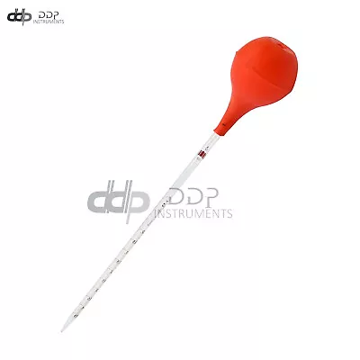 5ml Rubber Head Glass Dropper Glass Pipette Lab Dropper Pipet With Scale DS-1441 • $8.90