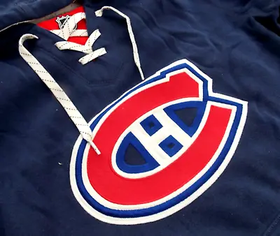 Montreal Canadiens CCM Mens Laced Hooded Pullover Sweatshirt • $44.99