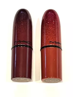 Lot / 2 MAC LIPSTICK LIMITED EDITION TUBE~ DIVA & CHILI ~ TRAVEL SIZE ~ MATTE • $18