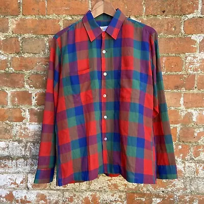 Vintage 70’s Shirt M Permanent Press Made In Japan Waldorf Multicolour Check  • £29.99