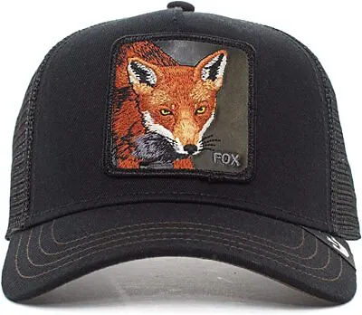 $39.99 • Buy Goorin Bros Animal Farm Snapback Trucker Hat Cap Black The Fox 101-0528