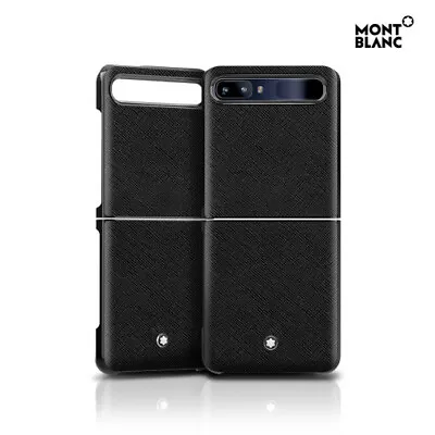 Montblanc Genuine Italian Calf Leather Back Cover Case For Samsung Galaxy Z FLIP • $149.99