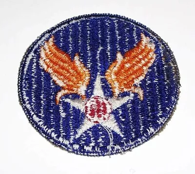 Rare Original Embroidered Ww2 Army Air Force Hq / Command Ribbed Weave Patch • £9.45