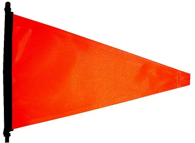 High Visibility Orange Tough Durable ATV UTV Dune Flag Pennant With Casing • $9.50