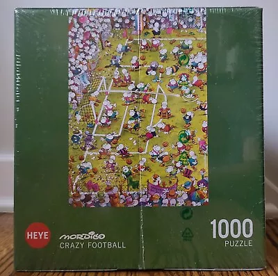 NEW And SEALED 2015 Heye CRAZY FOOTBALL 1000 Piece Jigsaw Puzzle By Mordillo • $39.90