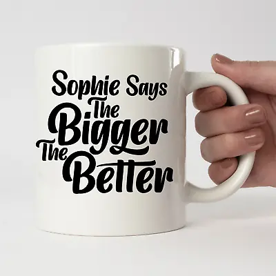 £24.99 • Buy Personalised 20oz Bigger The Better Jumbo Mug