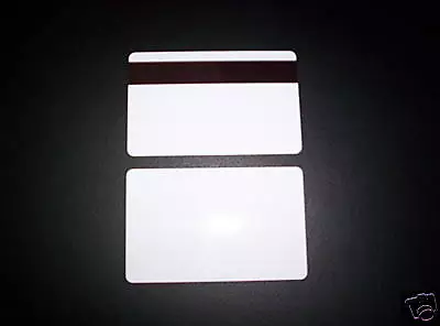 100 PVC Plastic Cards CR80 30Mil HiCo Magnetic Mag Stripe White • $24