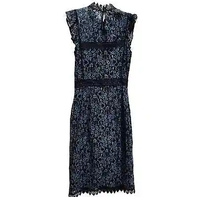 Zara Green Black Contrasting Lace Dress Size  X-Large • $58.95