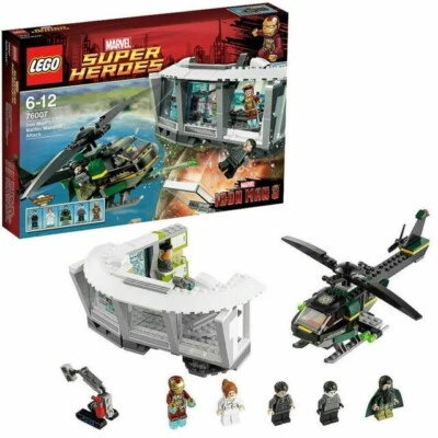 £35.99 • Buy Lego Marvel Superheroes (76007) Iron Man Malibu Mansion Attack 99% Complete Figs