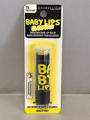 Maybelline New York Baby Lips ELECTRO Moisturizing Lip Balm ~ #75 Fierce N Tangy • $9.88