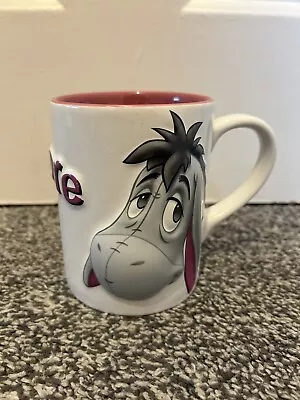 Eeyore Mug Winnie The Pooh 3D White Disney Store Mug Cup • £10.50