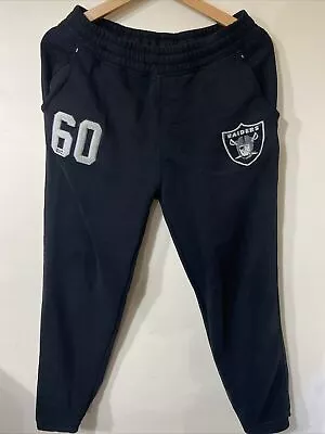 Raiders Nfl Team Apparel Joggers Black Size Medium • £19.99