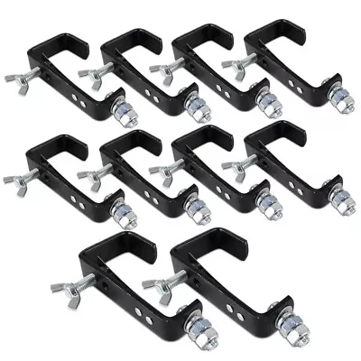 10x Black G-Clamps Lighting Hooks Essex • £65.99