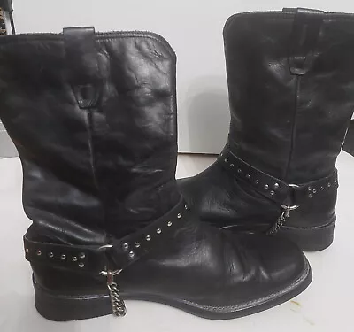 Vintage John Varvatos Men's Motocycle Boots Size 12 • $225