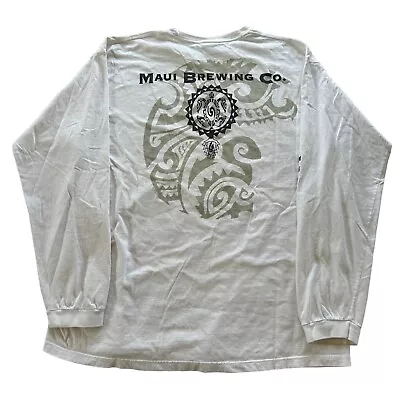 Crazy Shirts Surf Wear Maui Brewing Co. Hawaii Graphic Long Sleeve Shirt Men 2XL • $20