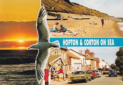 Postcard - Hopton & Corton On Sea - 3 Views • £2.75