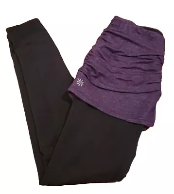 ATHLETA Ying-Yang Skirt W/ Leggings Purple & Gray Sz XS  • £11.57