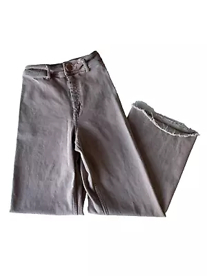 Zara Jeans Womens 4 Marine Wide Leg High Waist Pink Square Pocket Preppy • $35