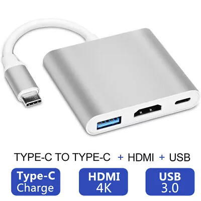 USB C Hub Ethernet Multiport Type C Adapter For MacBook Pro/Air IPad Pro Laptop • $11.49
