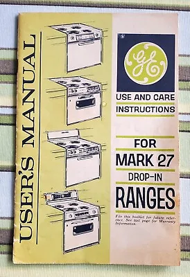 Vintage GE Electric Range Mark 27 User Manual • $4.99